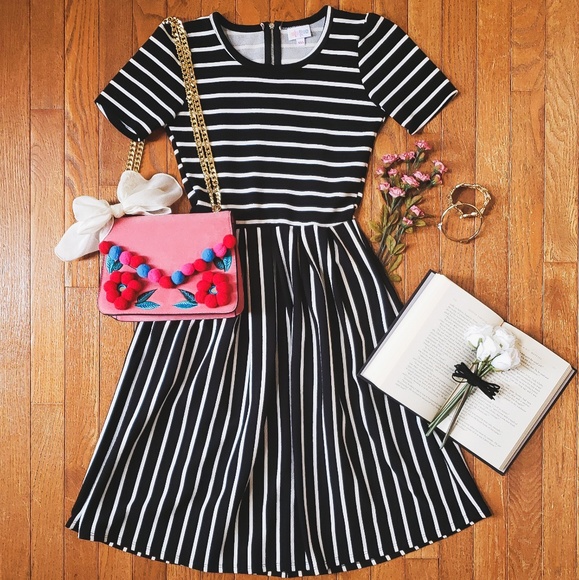 LuLaRoe Dresses & Skirts - LLR Striped Amelia Tea Dress
